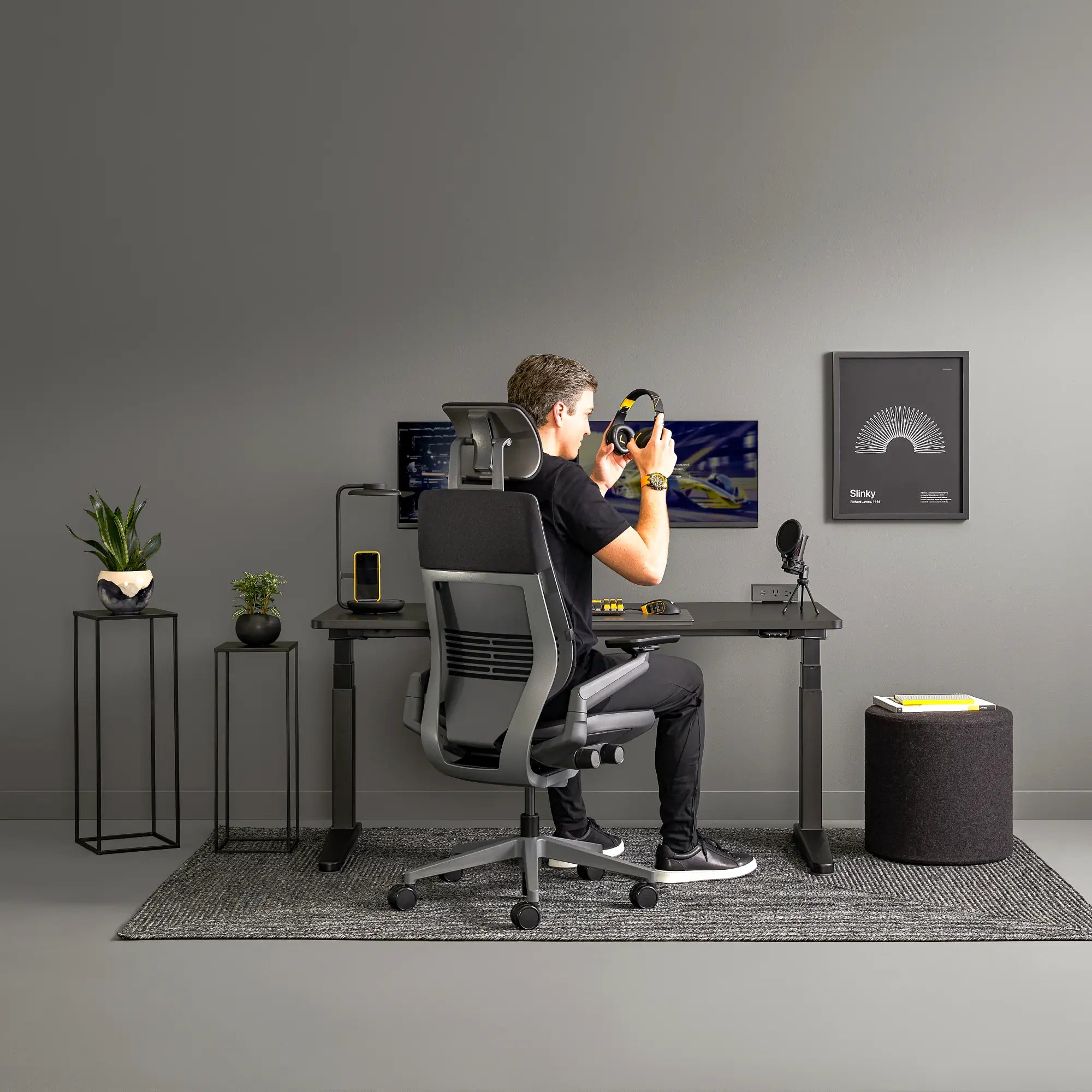 With headrest / 3D Knit Black 01+Era Onyx CSE14