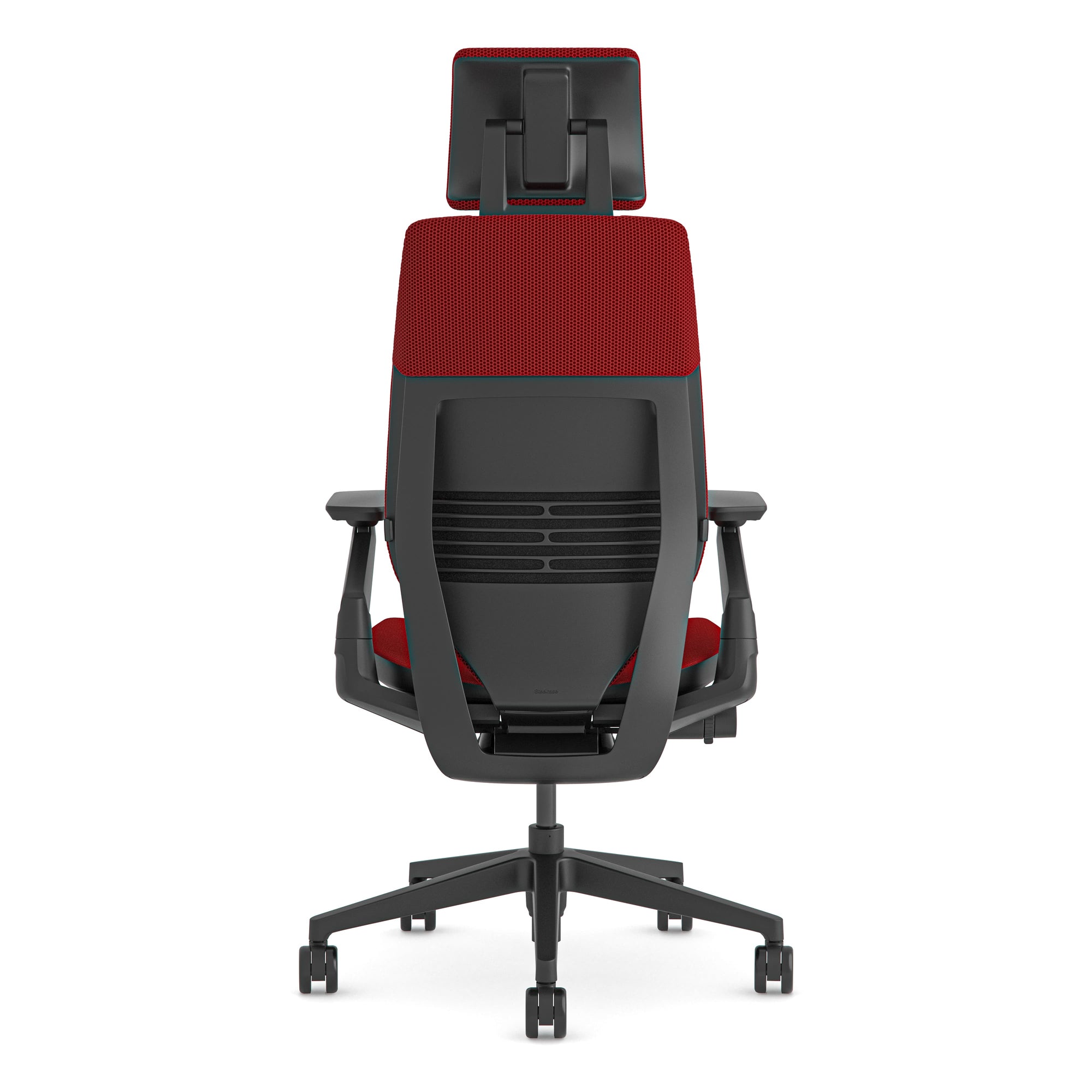 With headrest / 3D Knit Scarlet 14+Atlantic Red AT01