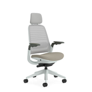 With headrest / 3D Microknit Seagull 5T31/Era Truffle CSE02