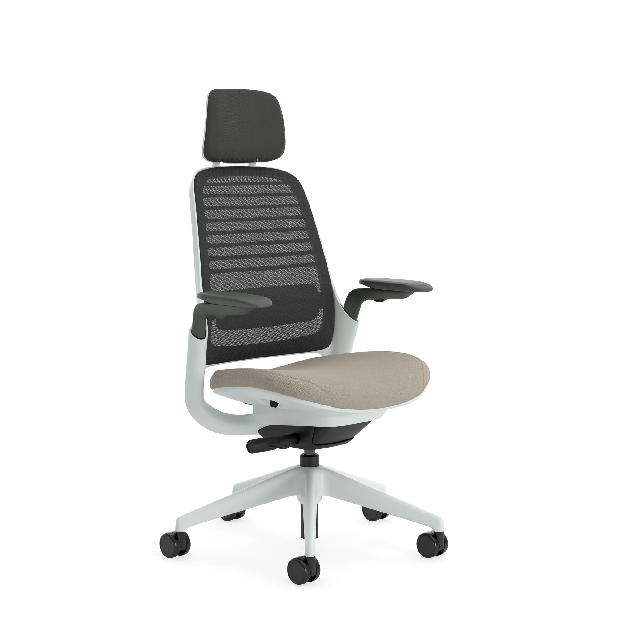 With headrest / 3D Microknit Pepper 5T29/Era Truffle CSE02